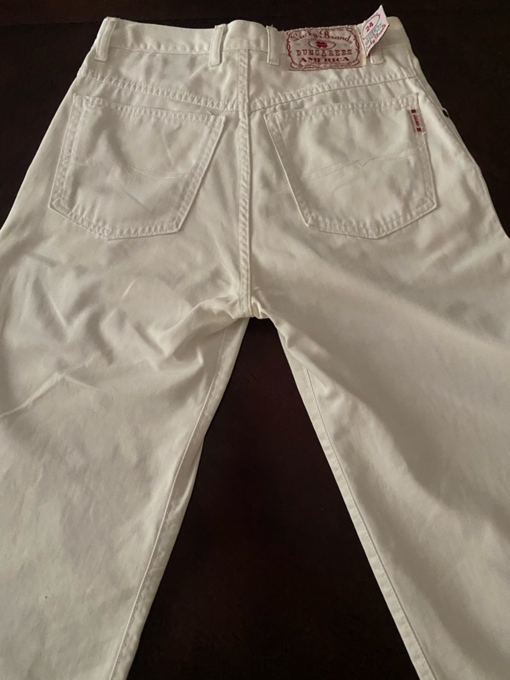 Lucky Brand Men’s White Relaxed Dungarees Jeans size 28